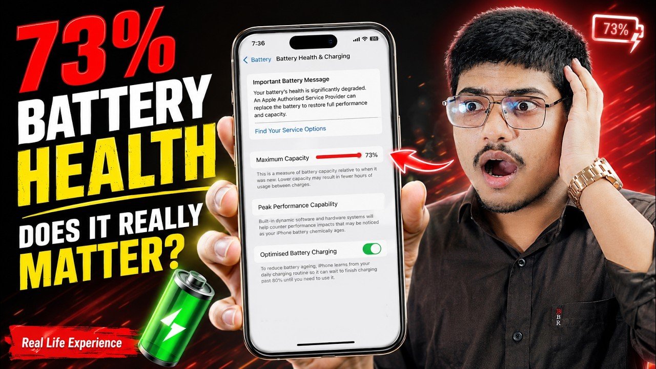 iPhone Battery Health 73% 🔋 Kya Phone Slow Ho Jata Hai? | Worth Using or Not? | Real Experience